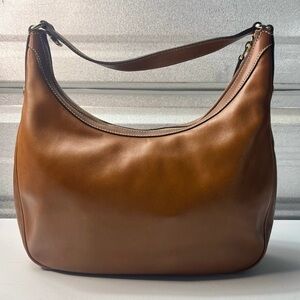 Charmy Cognac Smooth Leather Hobo Bag